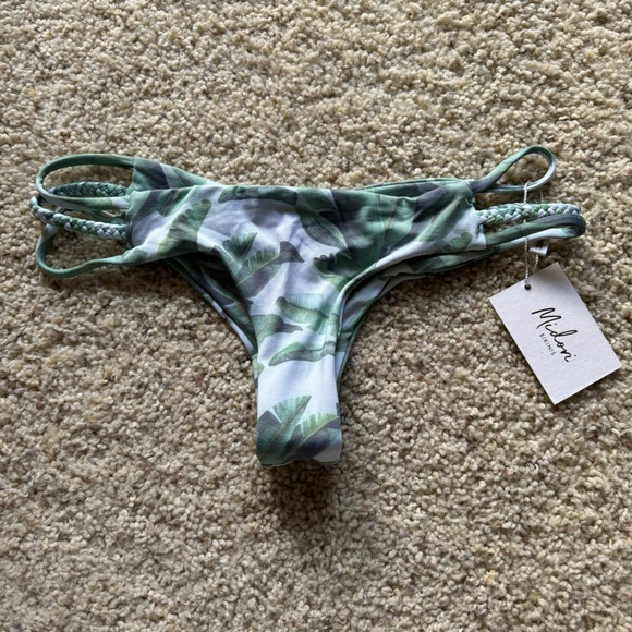 Midori Swim Nwt Midori Bikinis Banana Palms Emmie Bikini Bottom